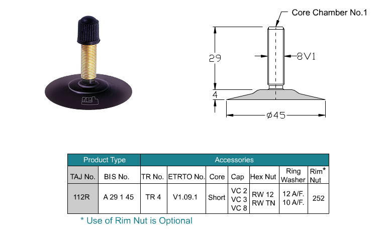 Rubber Base Tube Valves